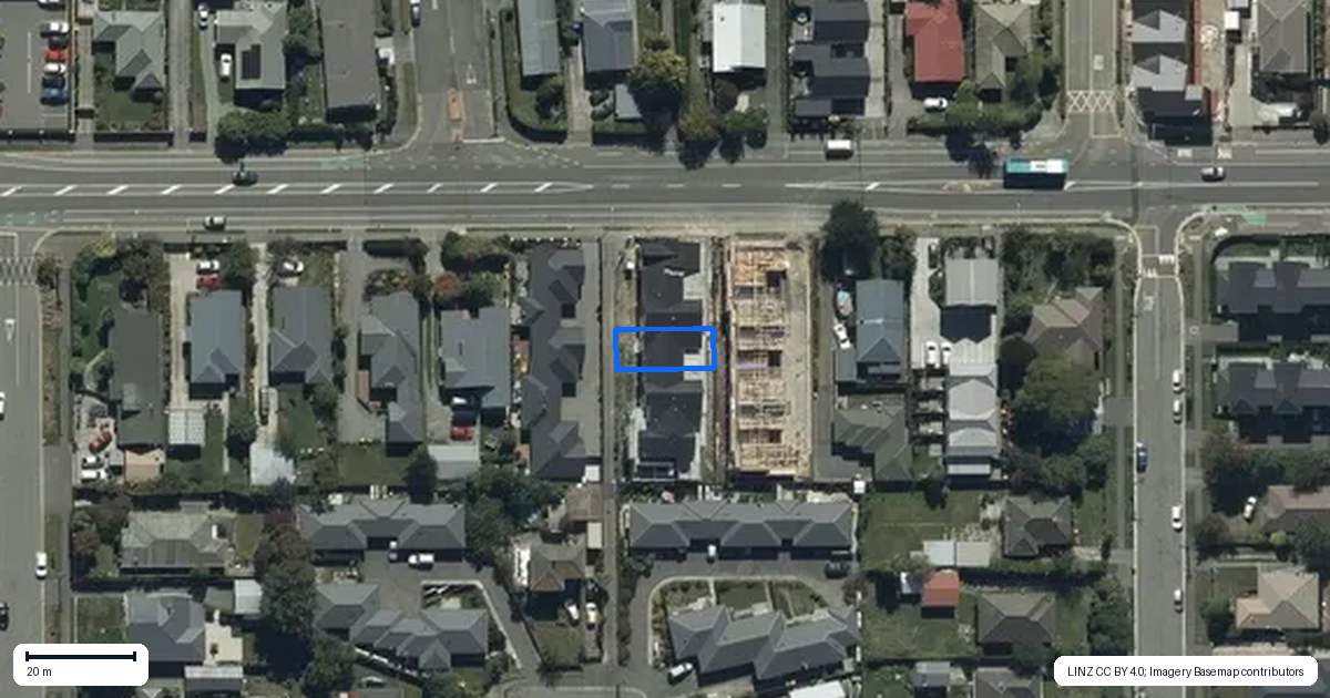 Property context map for 3/38 Shirley Road, Shirley, Christchurch