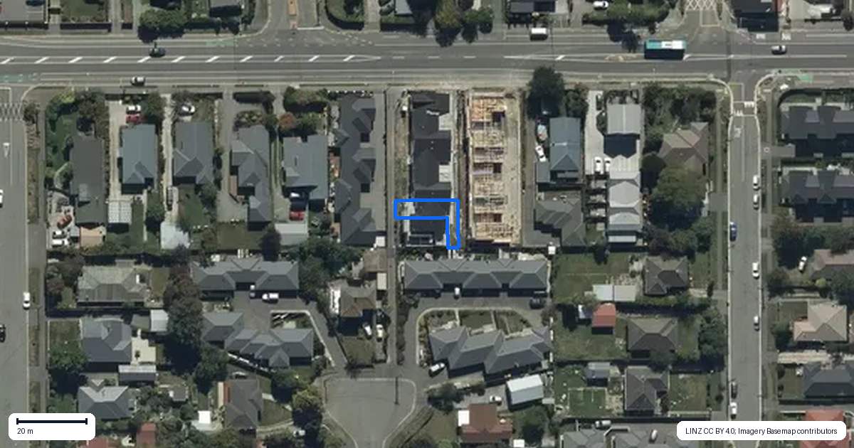 Property context map for 5/38 Shirley Road, Shirley, Christchurch