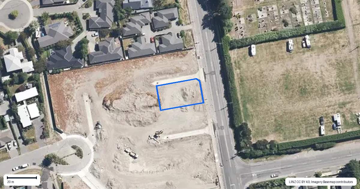 Property context map for 139A Ashley Street, Rangiora