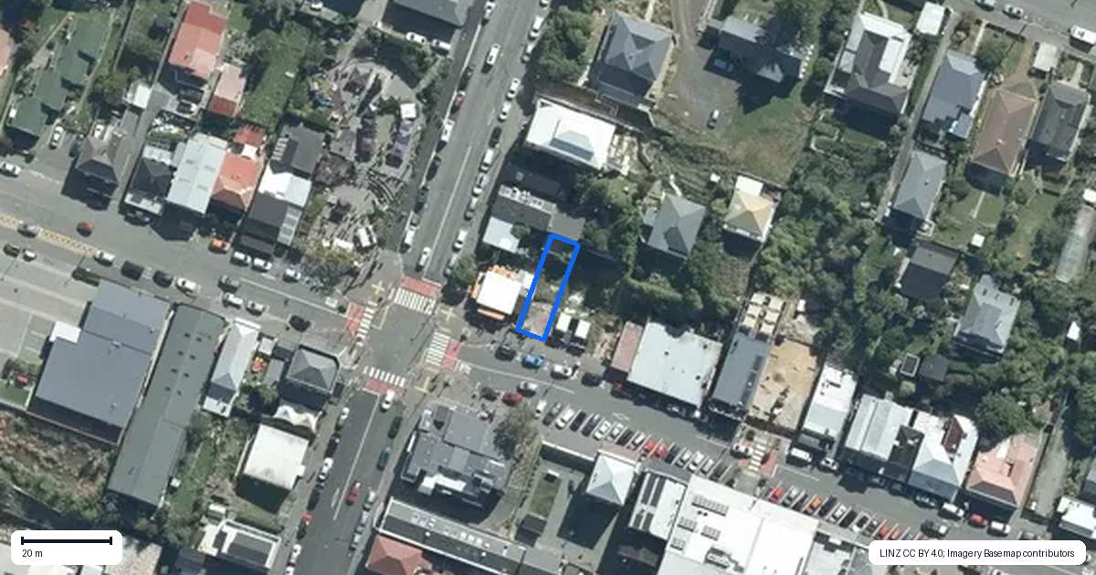 Property context map for 38 London Street, Lyttelton