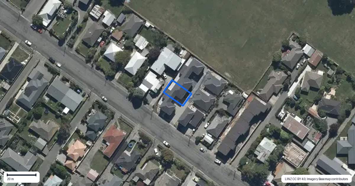 Property context map for 2/40 Vagues Road, Northcote, Christchurch