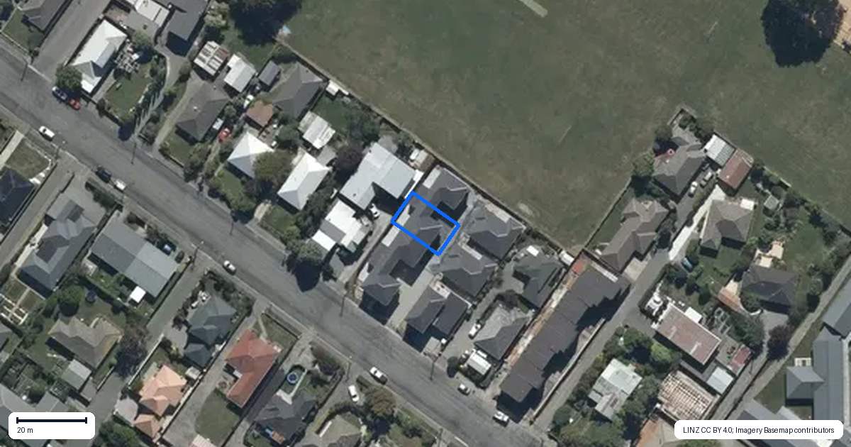 Property context map for 3/40 Vagues Road, Northcote, Christchurch