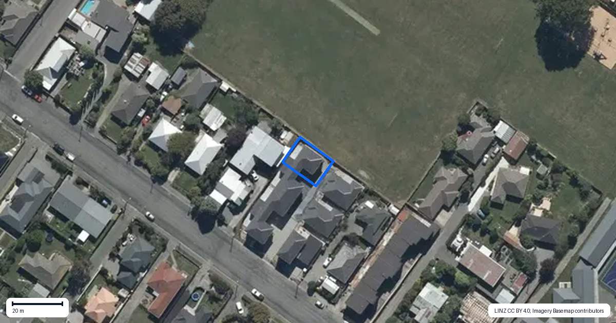 Property context map for 4/40 Vagues Road, Northcote, Christchurch