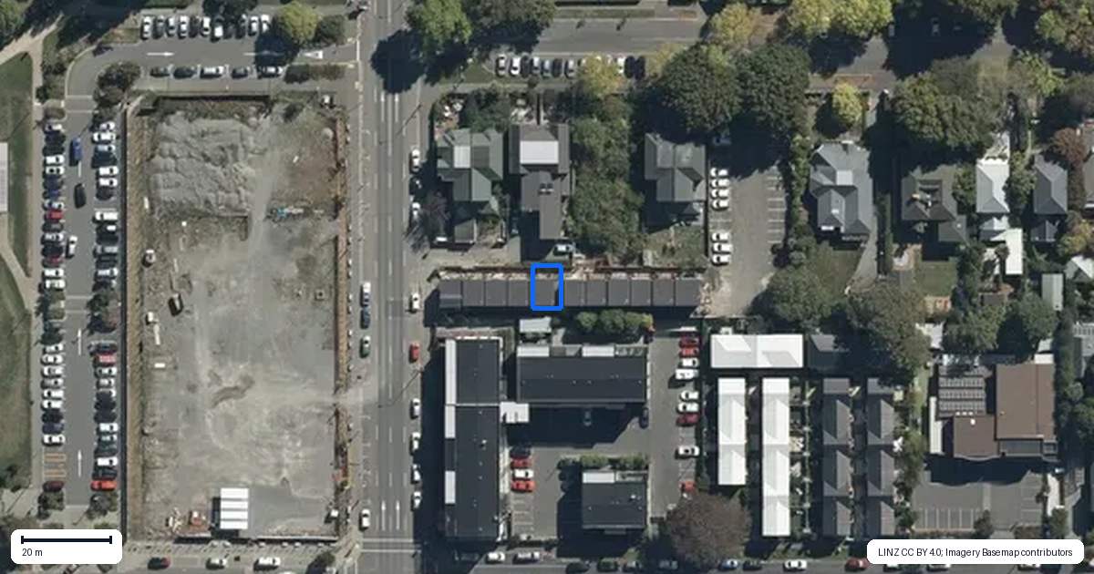 Property context map for 5/294 Madras Street, Christchurch Central, Christchurch