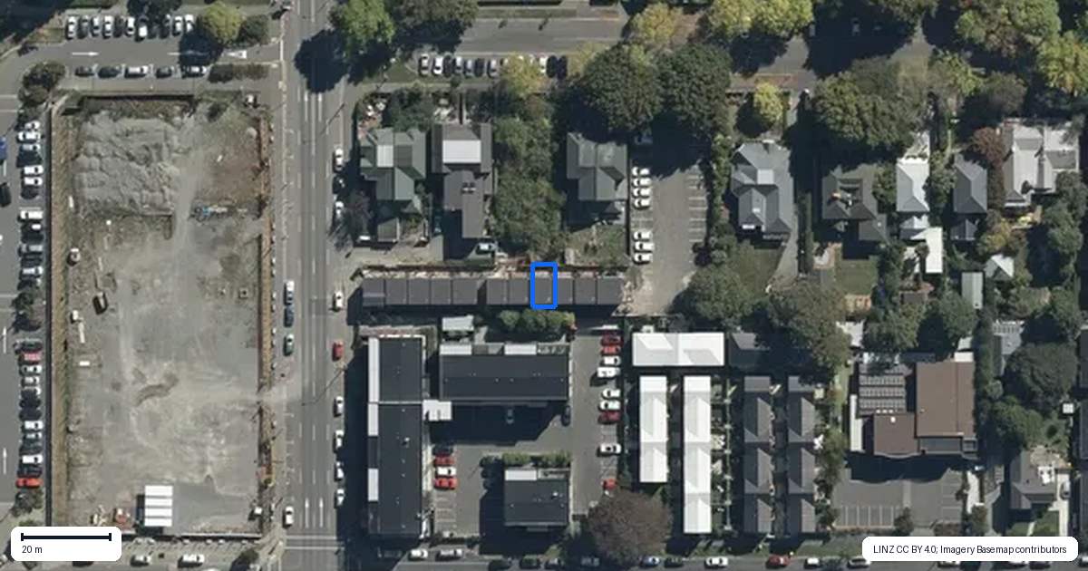 Property context map for 8/294 Madras Street, Christchurch Central, Christchurch