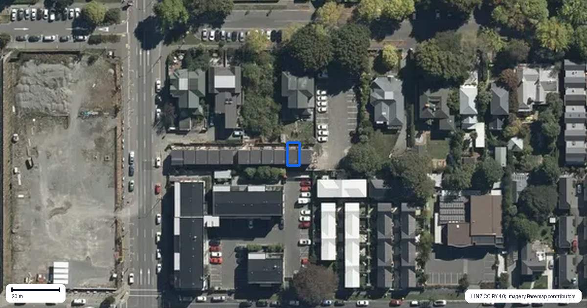 Property context map for 10/294 Madras Street, Christchurch Central, Christchurch