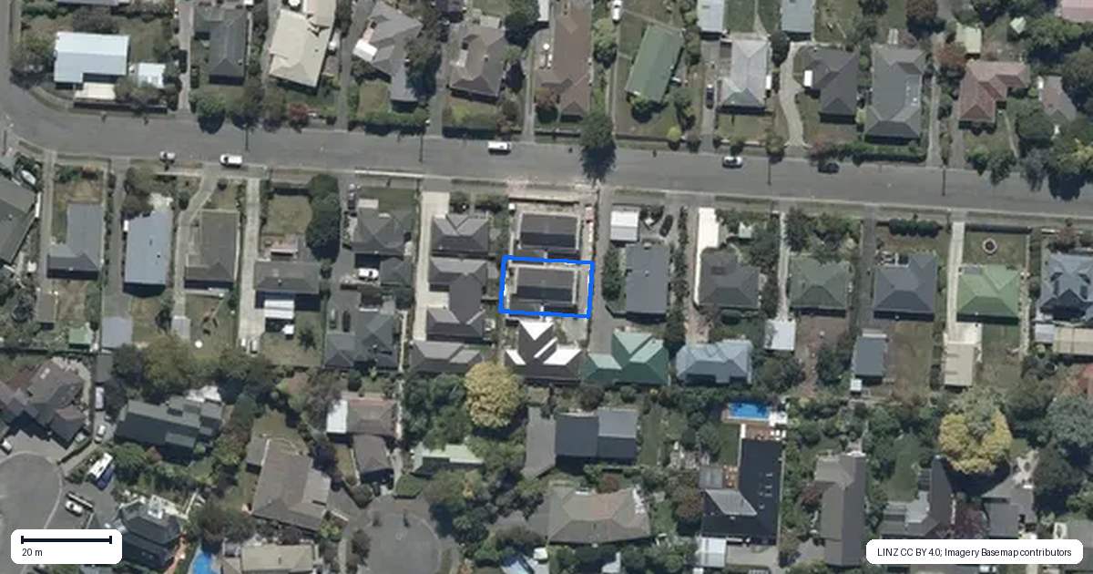 Property context map for 2/15 Delph Street, Avonhead, Christchurch