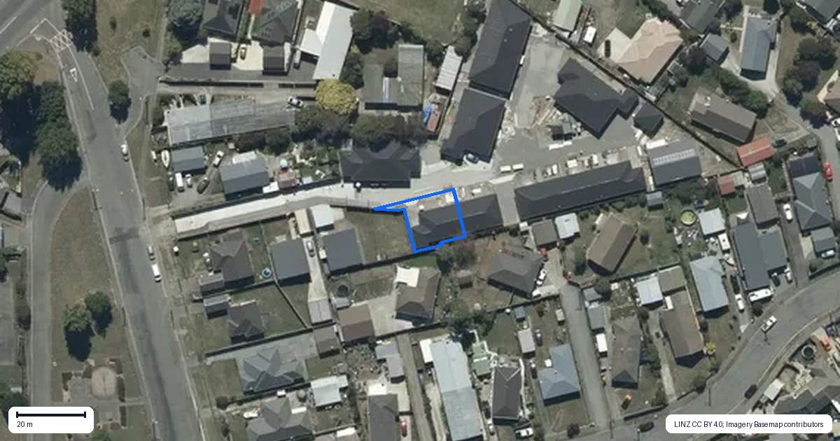 Property context map for 15/9C Cuffs Road, Wainoni, Christchurch