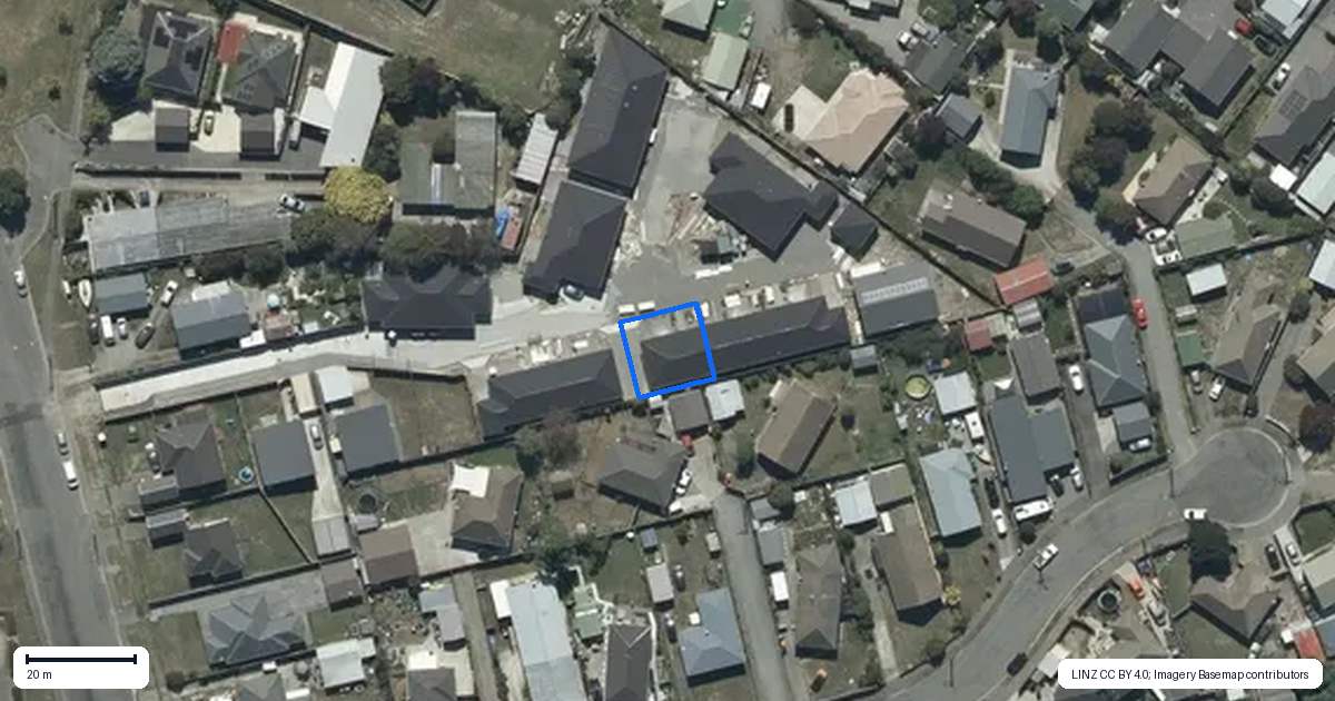 Property context map for 13/9C Cuffs Road, Wainoni, Christchurch
