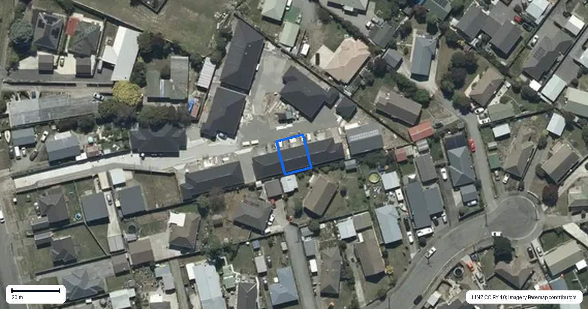 Property context map for 12/9C Cuffs Road, Wainoni, Christchurch