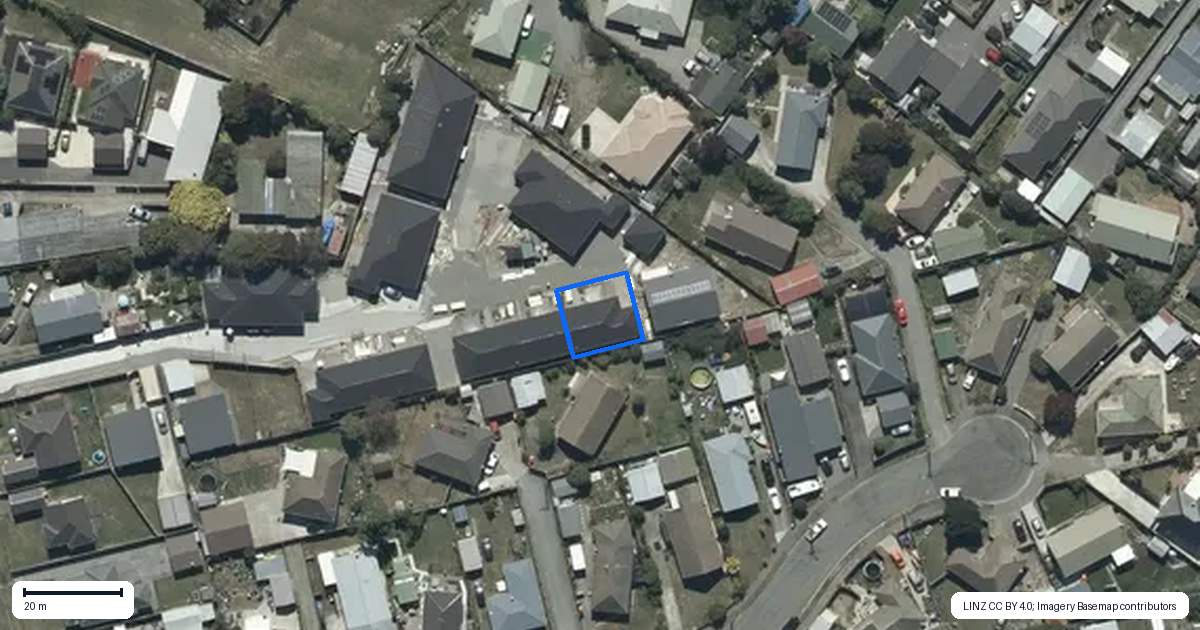 Property context map for 11/9C Cuffs Road, Wainoni, Christchurch