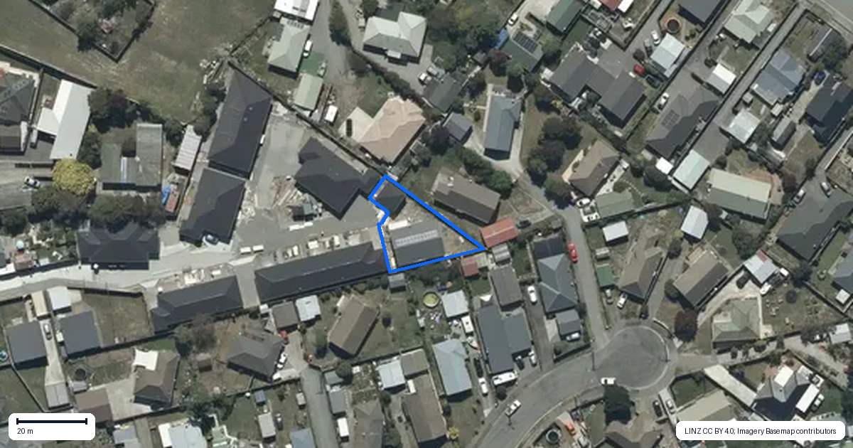 Property context map for 10/9C Cuffs Road, Wainoni, Christchurch