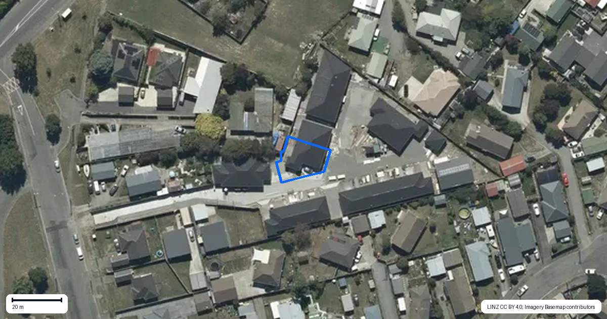 Property context map for 3/9C Cuffs Road, Wainoni, Christchurch