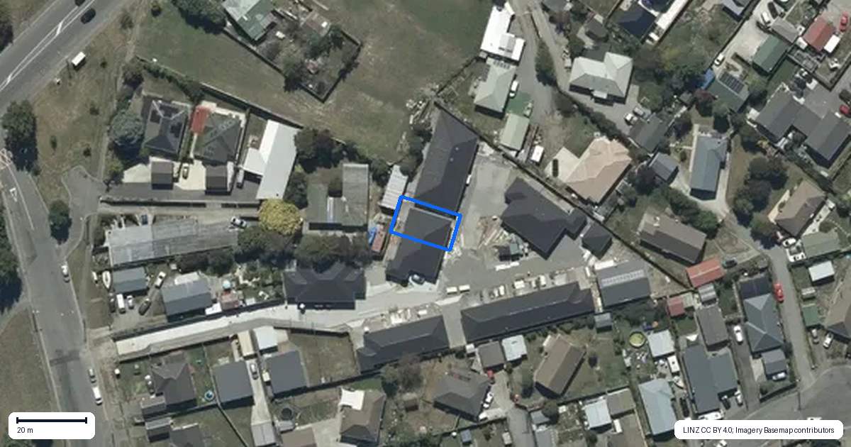Property context map for 4/9C Cuffs Road, Wainoni, Christchurch