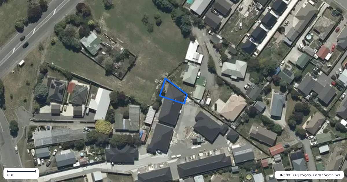 Property context map for 7/9C Cuffs Road, Wainoni, Christchurch