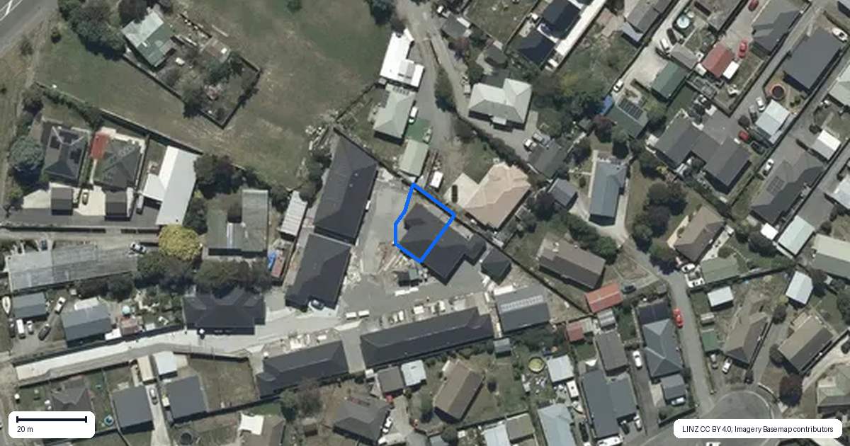 Property context map for 8/9C Cuffs Road, Wainoni, Christchurch