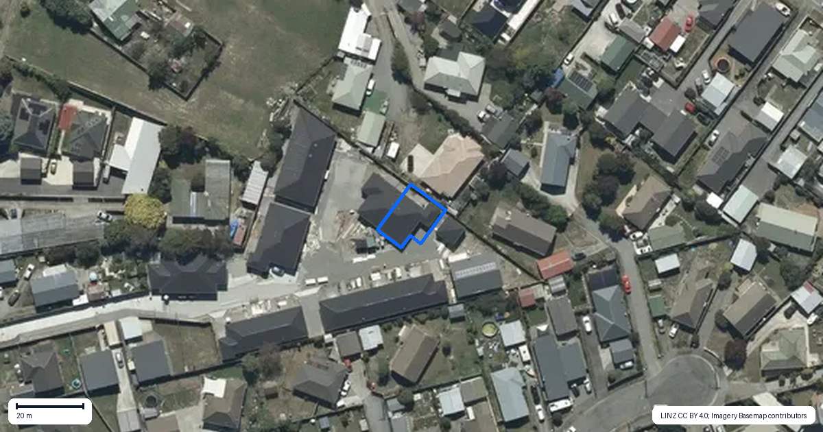 Property context map for 9/9C Cuffs Road, Wainoni, Christchurch