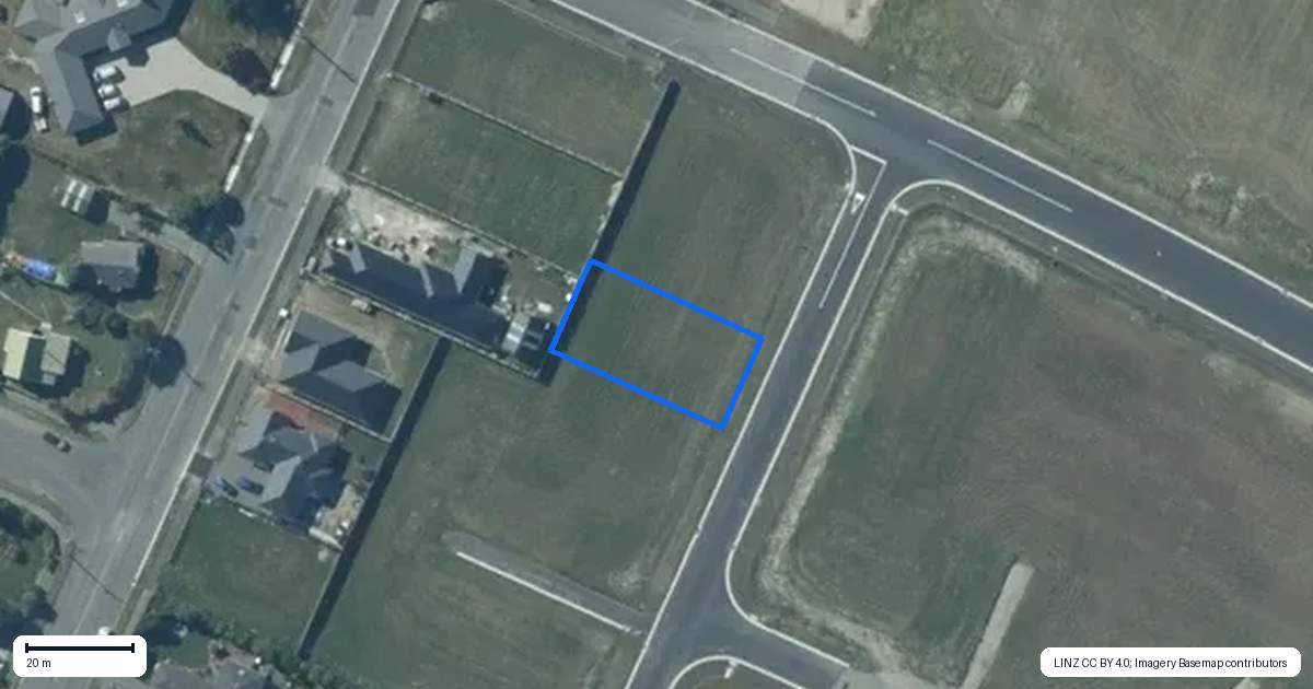Property context map for 6 Harvester Drive, Darfield