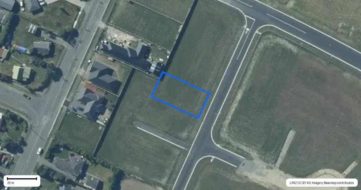 Property context map for 8 Harvester Drive, Darfield