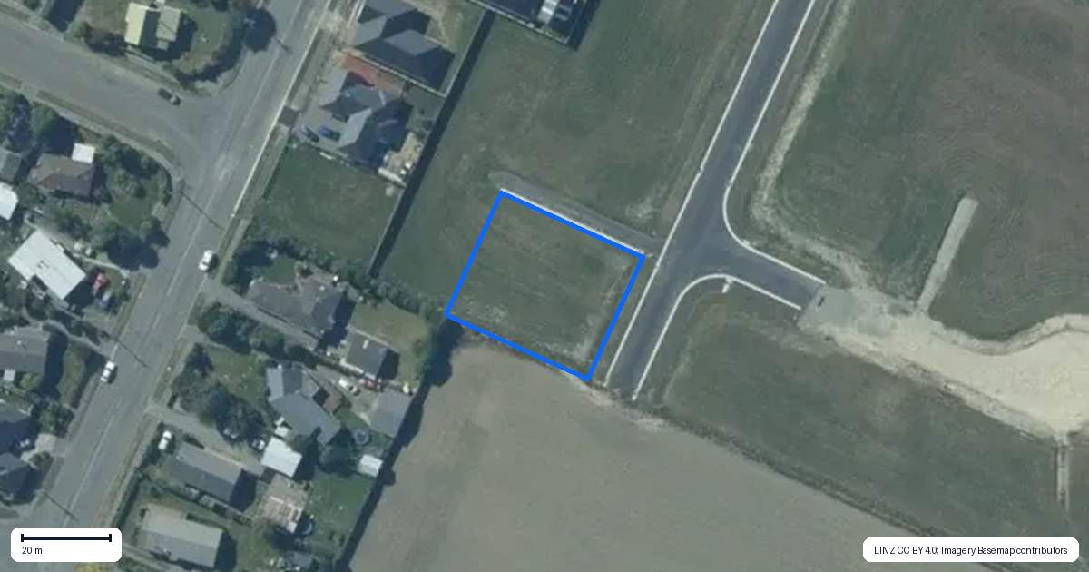 Property context map for 16 Harvester Drive, Darfield
