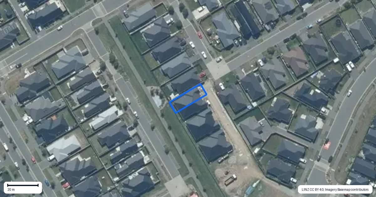 Property context map for 12 Hollows Lane, Rolleston