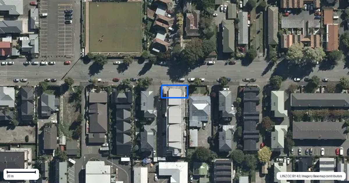 Property context map for 1/240 Worcester Street, Christchurch Central, Christchurch