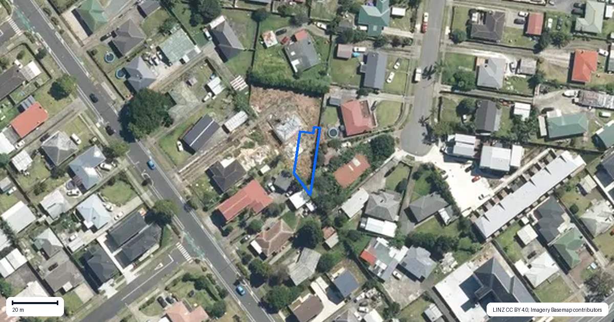 Property context map for 16B Friesian Drive, Mangere, Auckland
