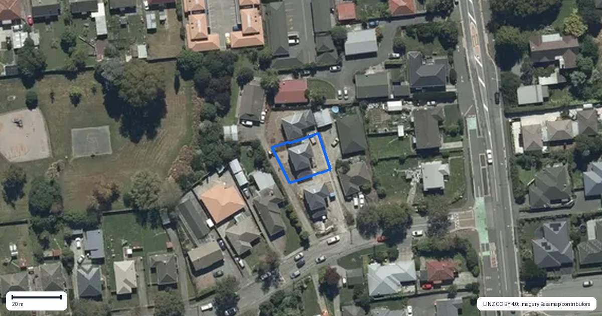 Property context map for 2/6 Auburn Avenue, Upper Riccarton, Christchurch