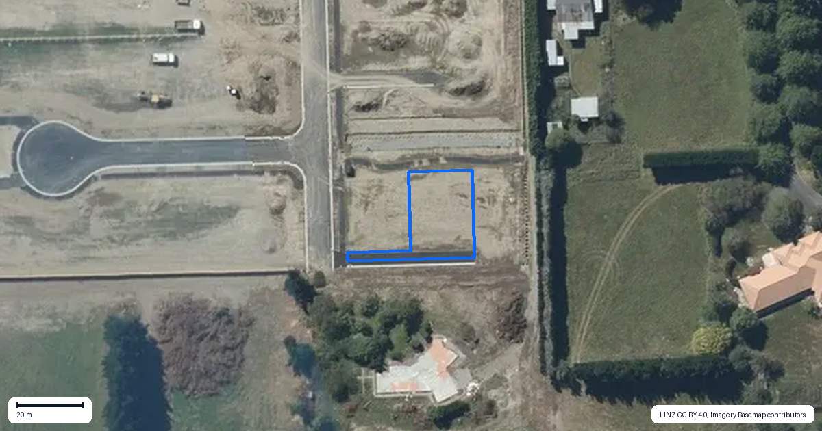 Property context map for 15 Appledore Street, Prebbleton