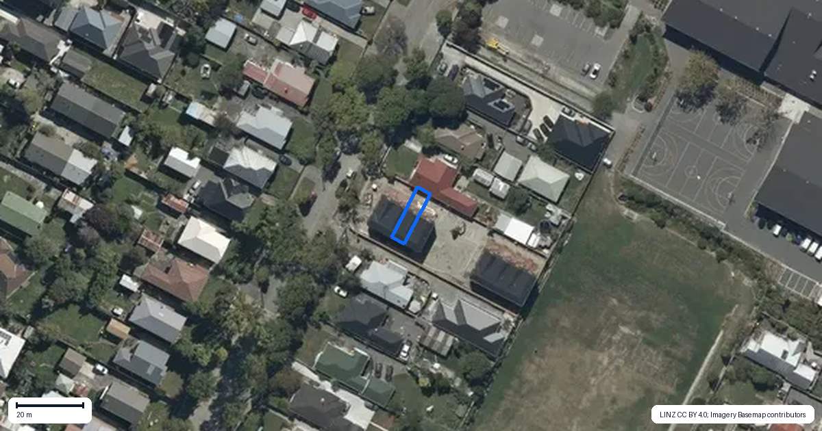 Property context map for 3/64 Ryan Street, Phillipstown, Christchurch