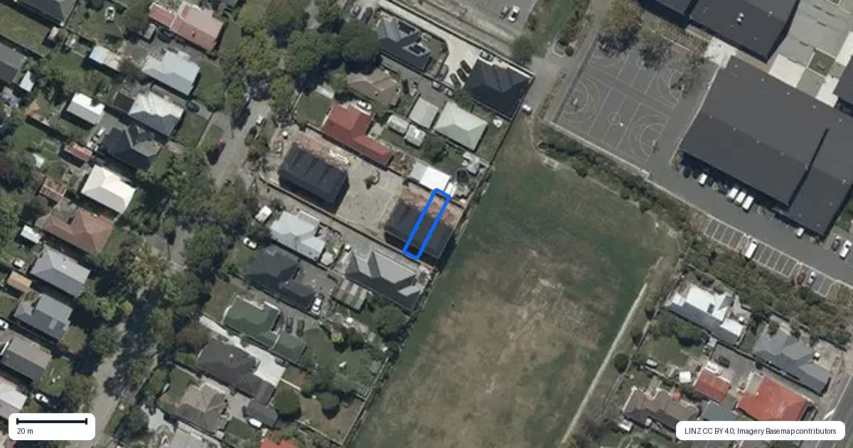 Property context map for 7/64 Ryan Street, Phillipstown, Christchurch