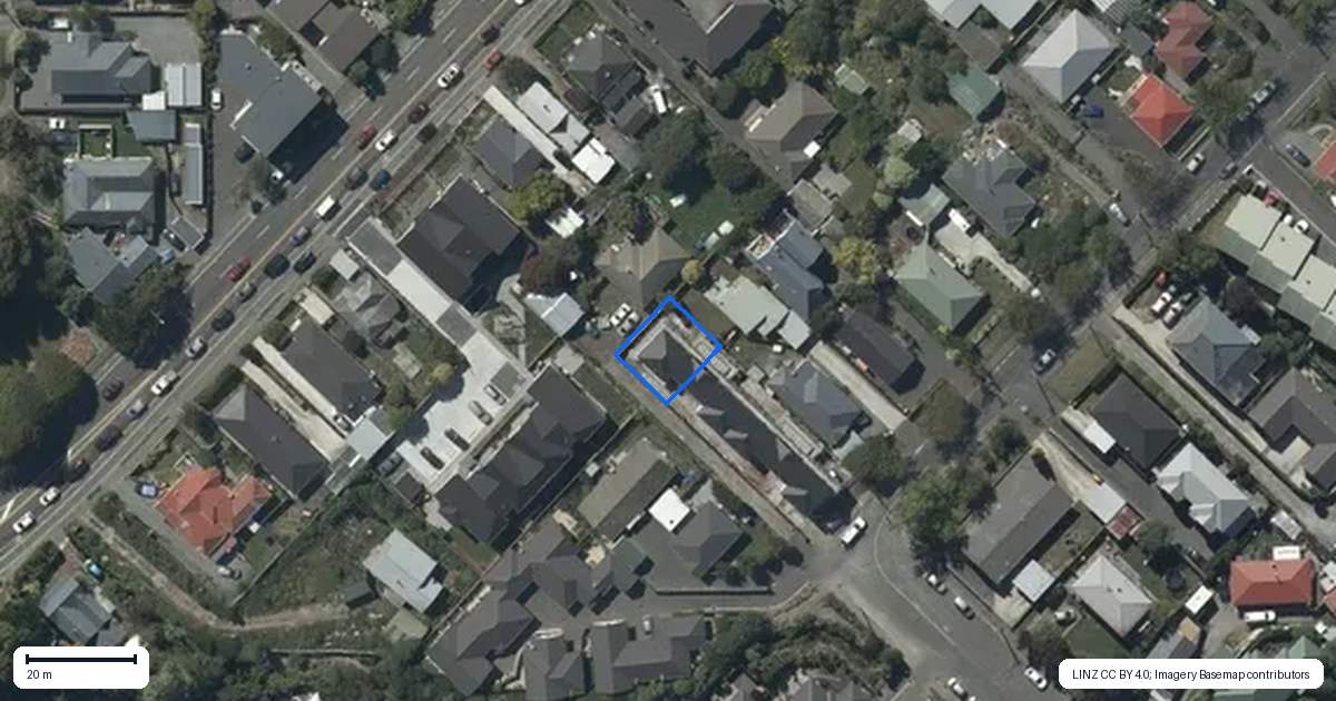 Property context map for 4/3 Humboldt Street, Sydenham, Christchurch