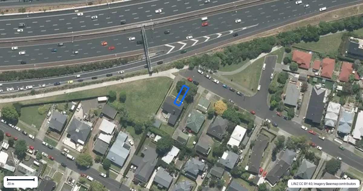 Property context map for 15B Cardigan Street, Morningside, Auckland