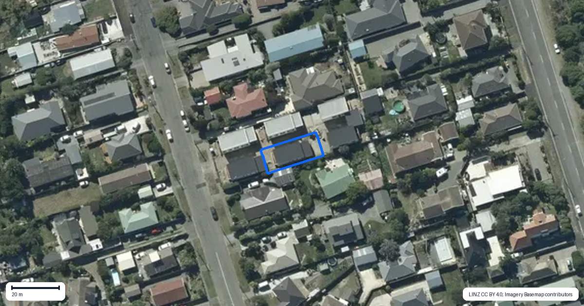 Property context map for 5/381 Pine Avenue, South New Brighton, Christchurch