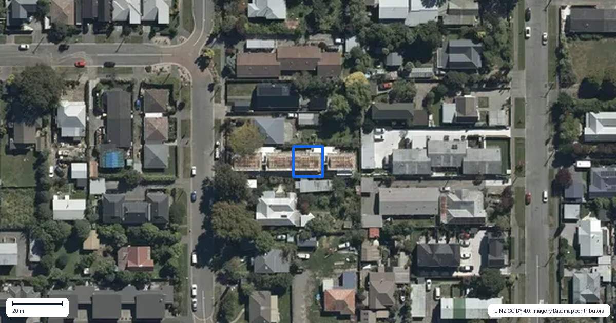 Property context map for 98C Geraldine Street, Edgeware, Christchurch