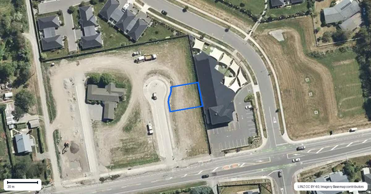 Property context map for 6 Horton Place, Rangiora