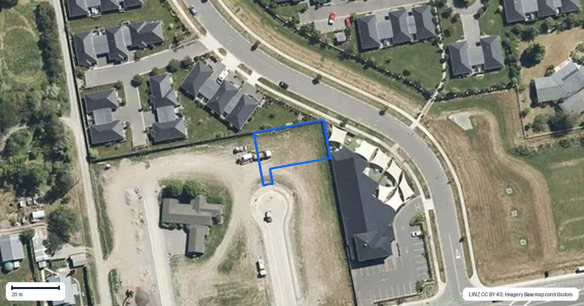 Property context map for 9 Horton Place, Rangiora
