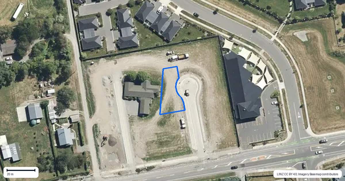 Property context map for 5 Horton Place, Rangiora