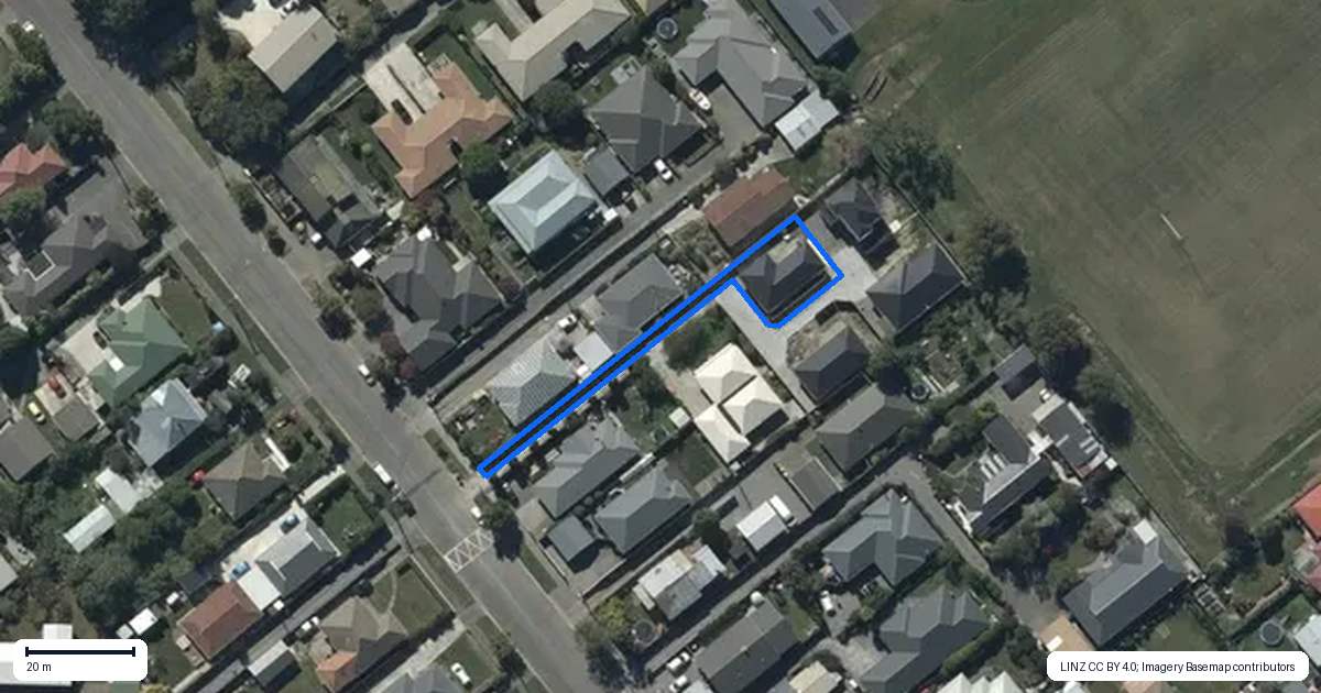 Property context map for 1/61 Tankerville Road, Hoon Hay, Christchurch