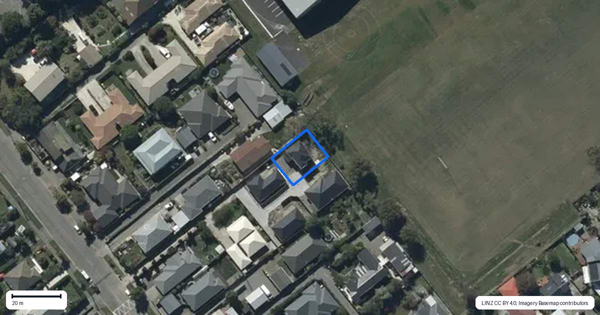 Property context map for 2/61 Tankerville Road, Hoon Hay, Christchurch
