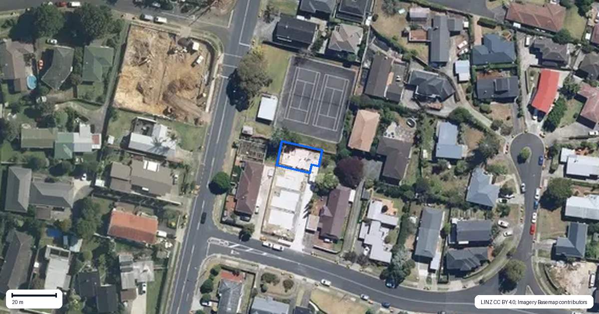 Property context map for 2C Meadway, Sunnyhills, Auckland