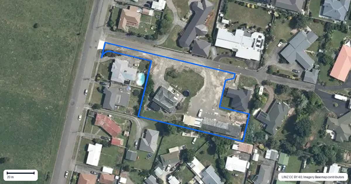 Property context map for 1 Astrada Court, Feilding