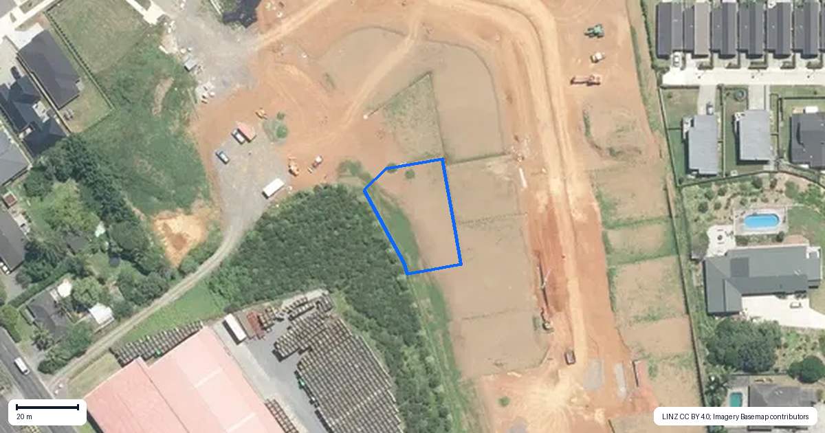 Property context map for 26 Rongoa Maori Way, Pukekohe