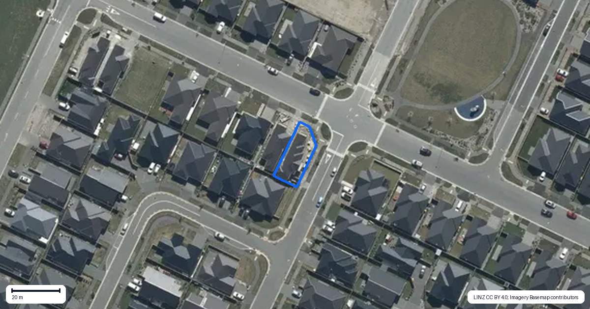 Property context map for 21 Sedge Street, Belfast, Christchurch