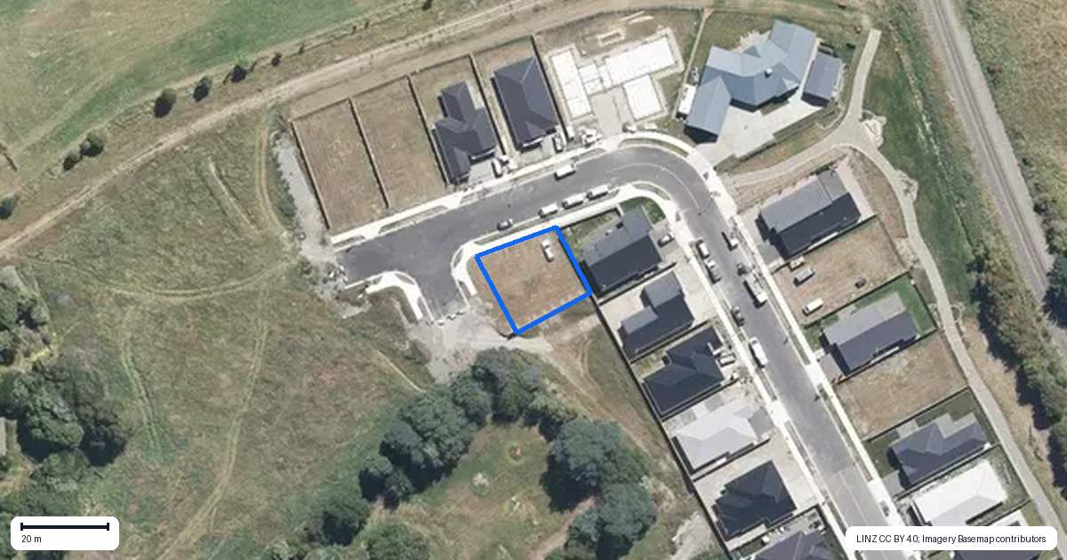 Property context map for 33 Bastings Street, Kaiapoi