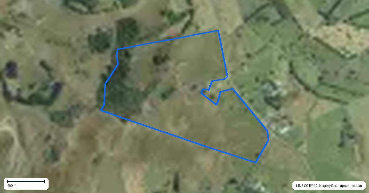 Property context map for 304 Paparimu Road, Hunua