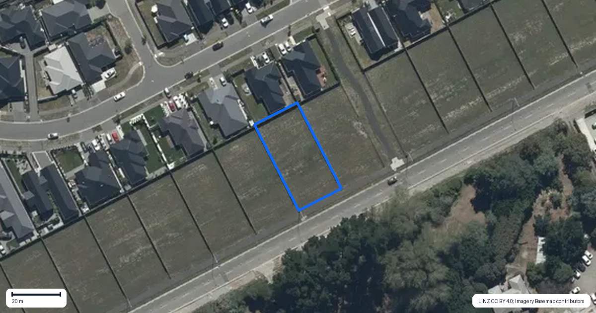 Property context map for 121 Mairehau Road, Marshland, Christchurch
