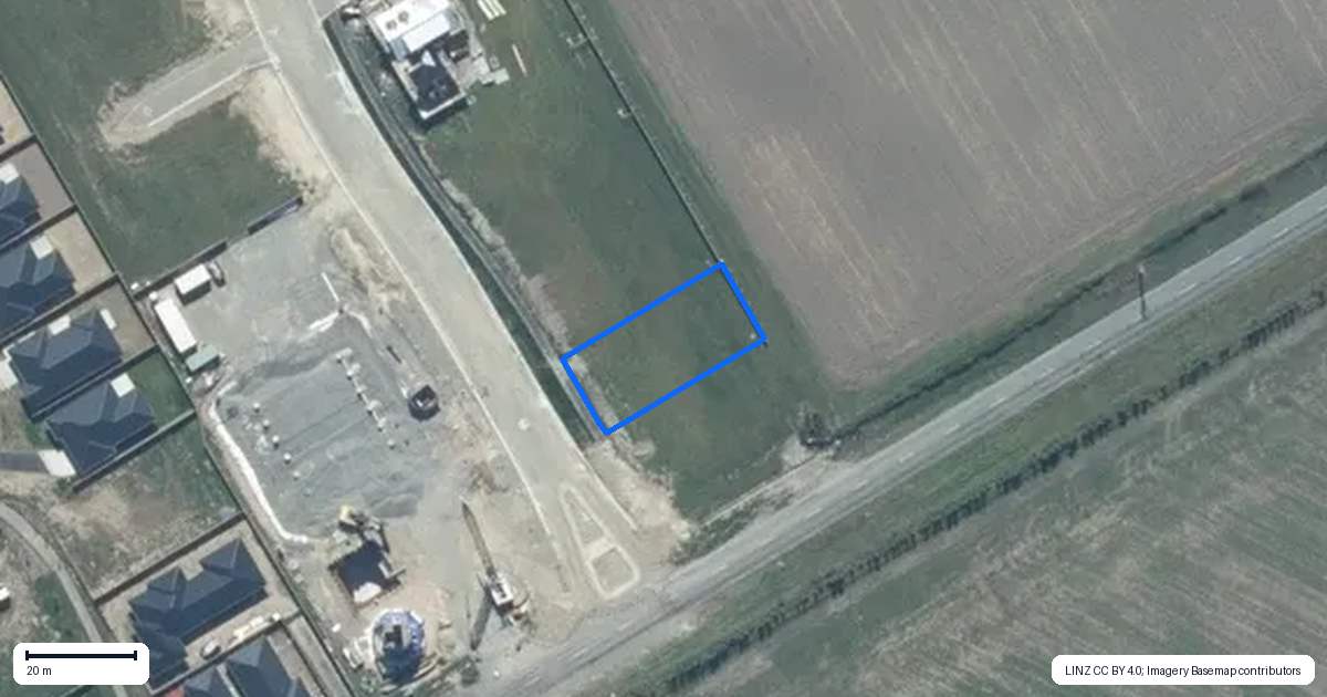 Property context map for 121 Scout Street, Rolleston