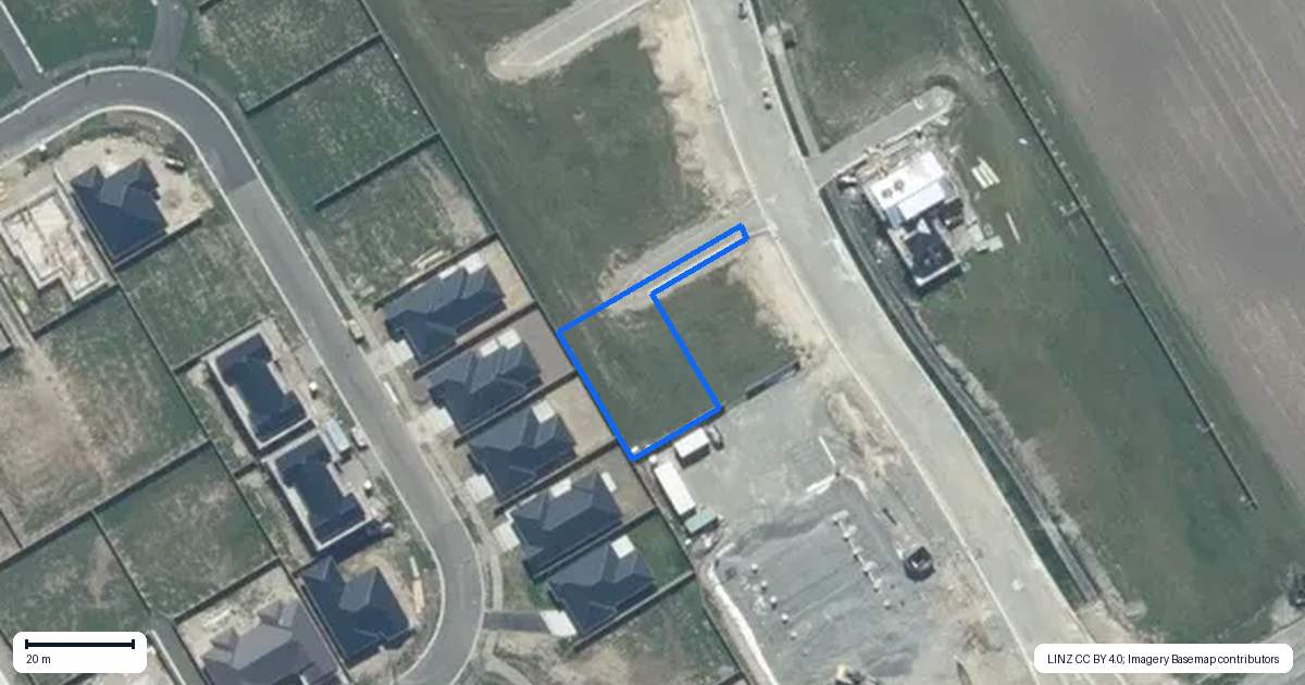 Property context map for 126 Scout Street, Rolleston