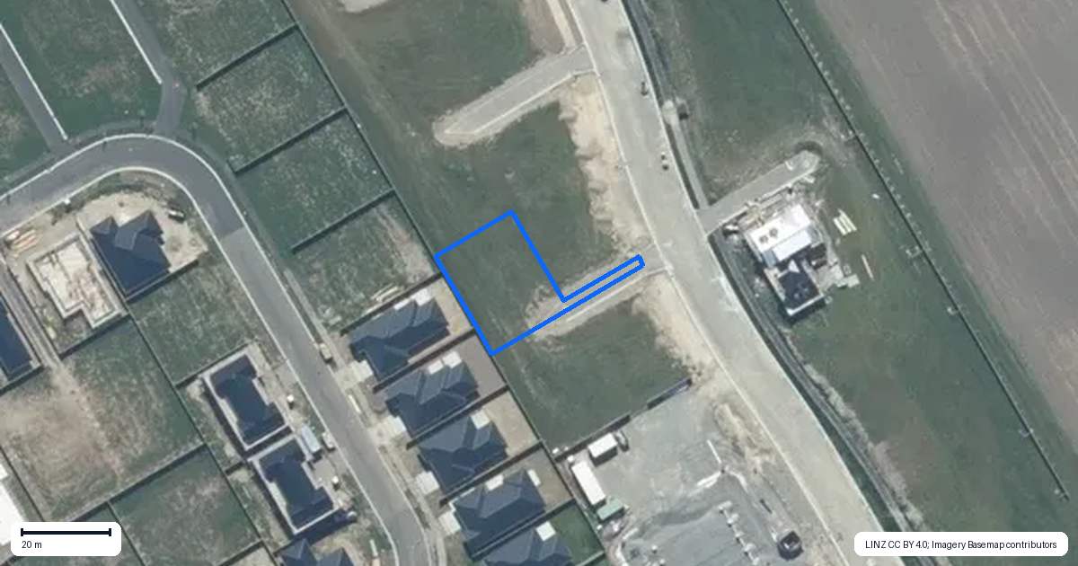 Property context map for 124 Scout Street, Rolleston